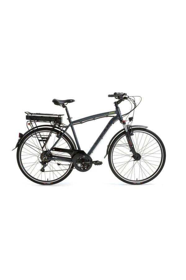 BİSAN COMET ELEKTRİKLİ BİSİKLET 52 CM V 28 JANT 21 VİTES PARLAK GRİ SARI - Image 1