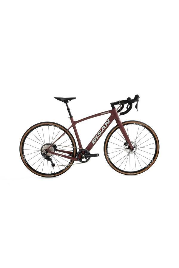 BİSAN REACTİVE YOL BİSİKLETİ 51,5 CM DİSK FREN 700C JANT 11 VİTES MAT KOYU BORDO KREM - Image 1