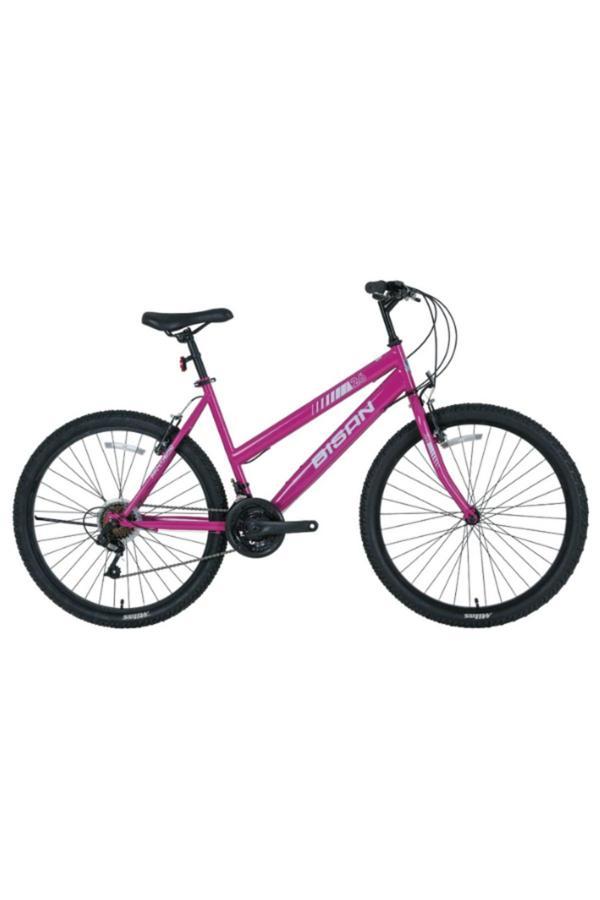SENTIERO KADIN DAĞ BİSİKLETİ 42CM V 24 JANT 21 VİTES MOR BEYAZ - Image 1