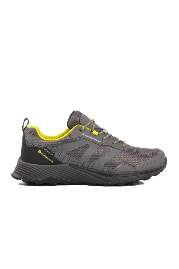 Koyu Gri-Neon Yeşil Polyester Karışımlı Erkek Outdoor Ayakkabı Marengo101 24634 M - Image 1