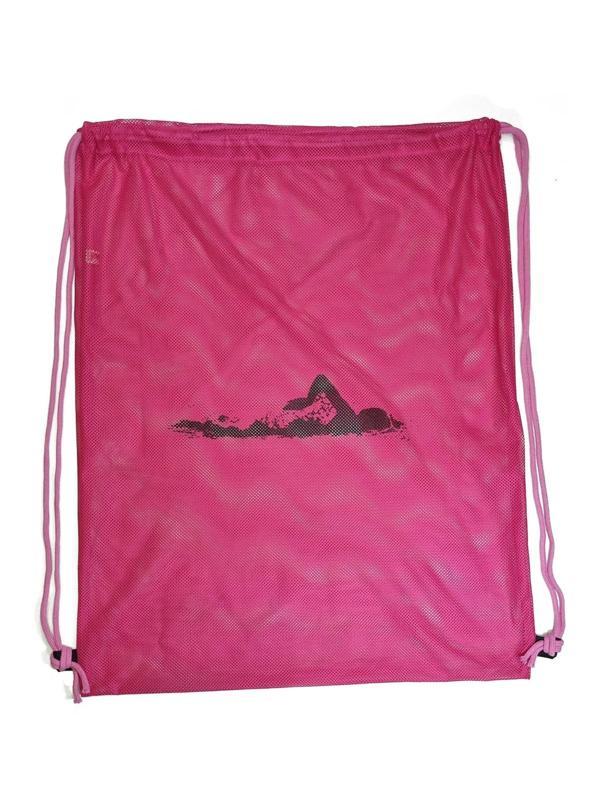 Bufors Yüzücü Pembe File Çanta, Baskılı Antrenman Çantası (67x50±) - Image 1