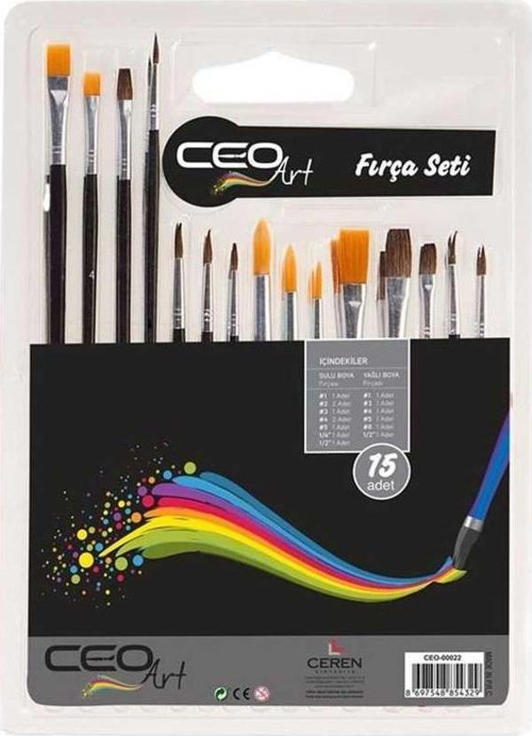 Ceo Art Fırça Seti 15 Li 1578 CEO00022 - Image 1