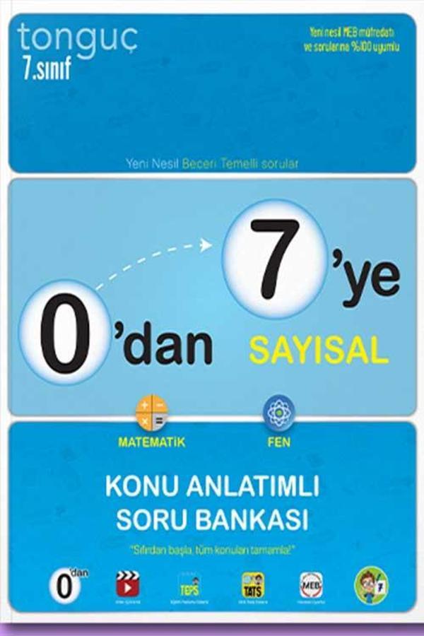 0 dan 7 ye Sayısal Konu Anlatımlı Soru Bankası Tonguç Akademi - Tonguç Akademi - Image 1