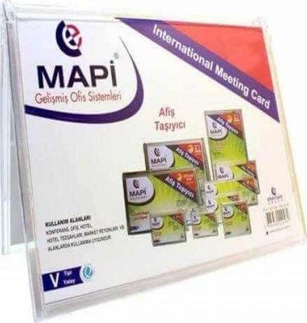 Mapi V Tipi Afiş Taşıyıcı 100X80Mm Yatay 5342505 - Image 1