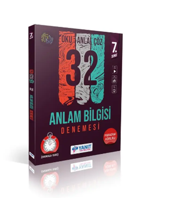Yanıt Yayınları 7. Sınıf Anlam Bilgisi 32 Denemesi - Yanıt Yayınları - Image 1