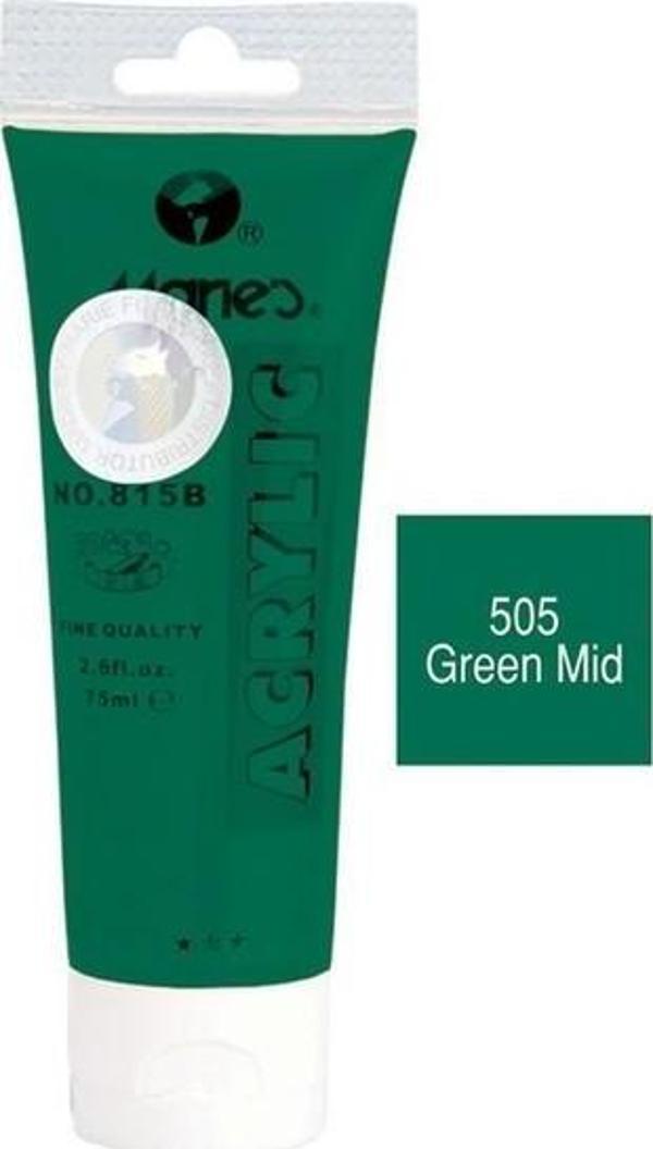 Maries Akrilik Boya 75 Ml Green Pale 815-505 MRMAR0157 (1 Adet) - Image 1