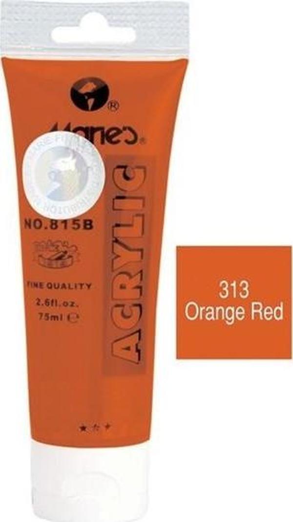Maries Akrilik Boya 75 Ml Orange Red 815-313 MRMAR0146 (1 Adet) - Image 1