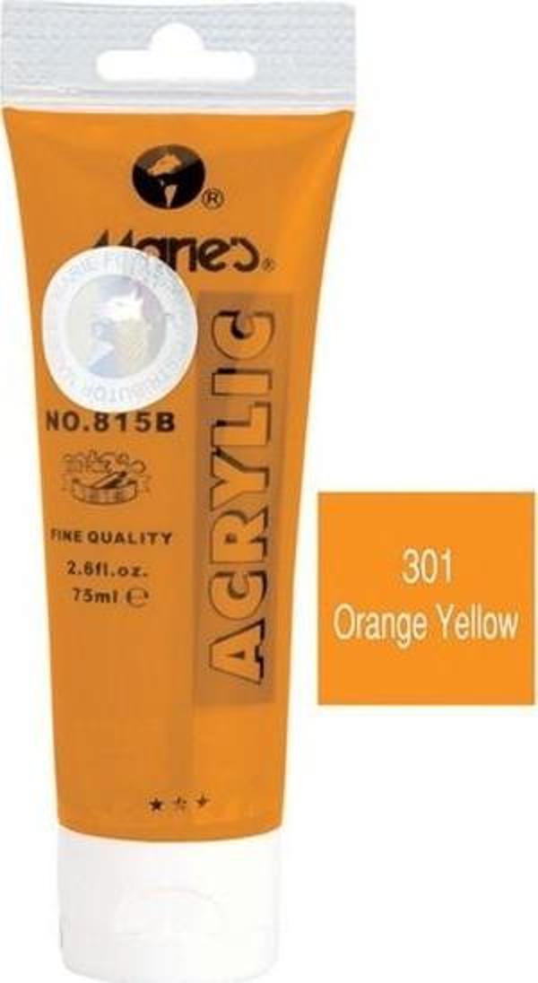 Maries Akrilik Boya 75 Ml Orange Yellow 815-301 MRMAR0144 (1 Adet) - Image 1