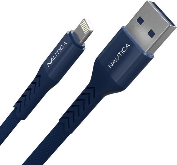Nautica C40 Lightning to USB-A 12W Hızlı Şarj ve Data Kablosu 2.1M Navy - Image 1