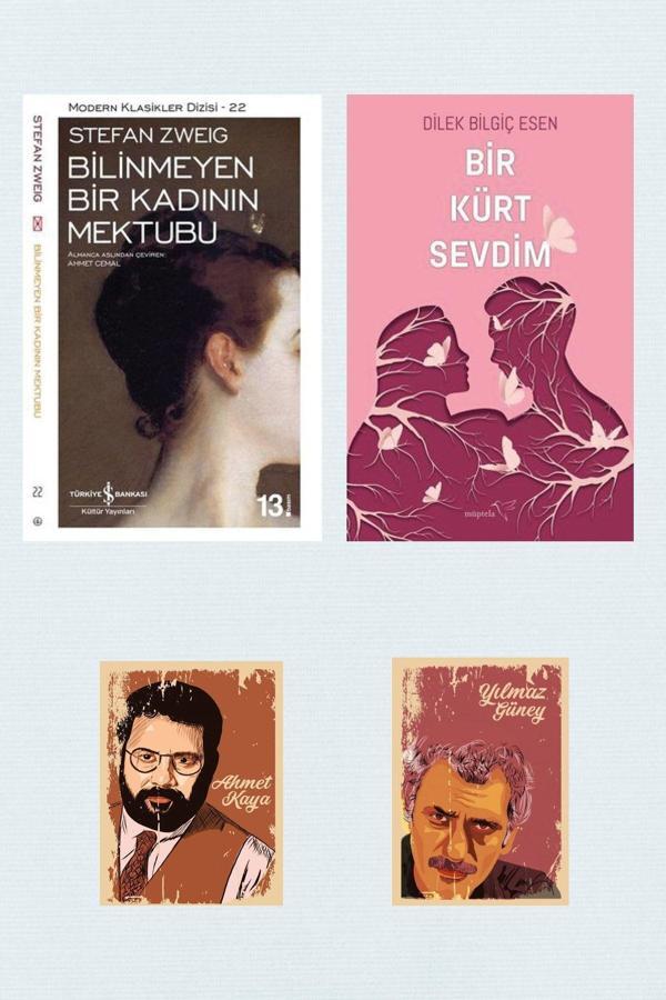 Dara Yayınları Bilinmeyen Bir Kadının Mektubu - Stefan Zweig - Bir Kürt Sevdim - Dilek Bilgiç Esen (2 Not Defterli) - Dara - Image 1