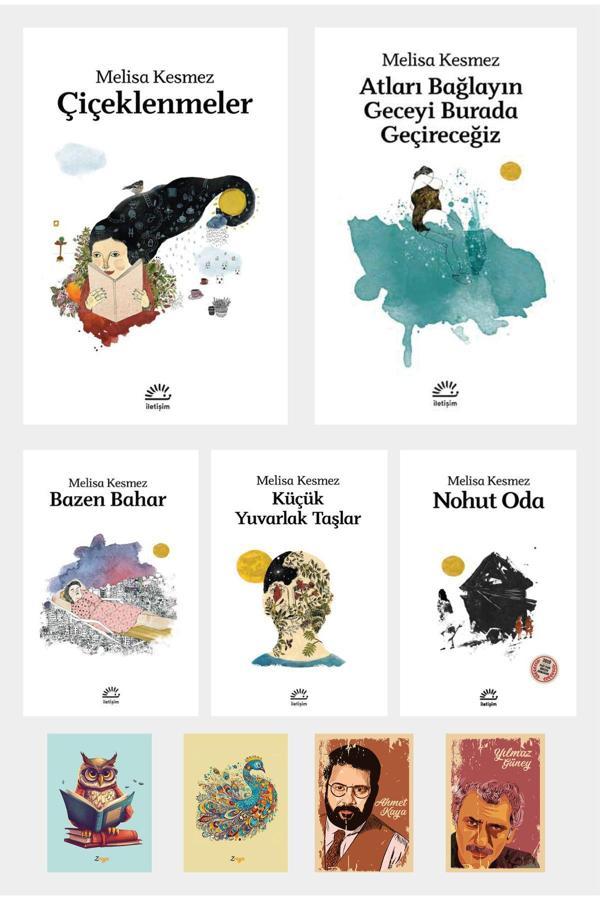 Dara Yayınları Melisa Kesmez Tüm Set Kitapları - Çiçeklenmeler - Küçük Yuvarlak Taşlar - Nohut Oda (4 Not Defterli) - Dara - Image 1