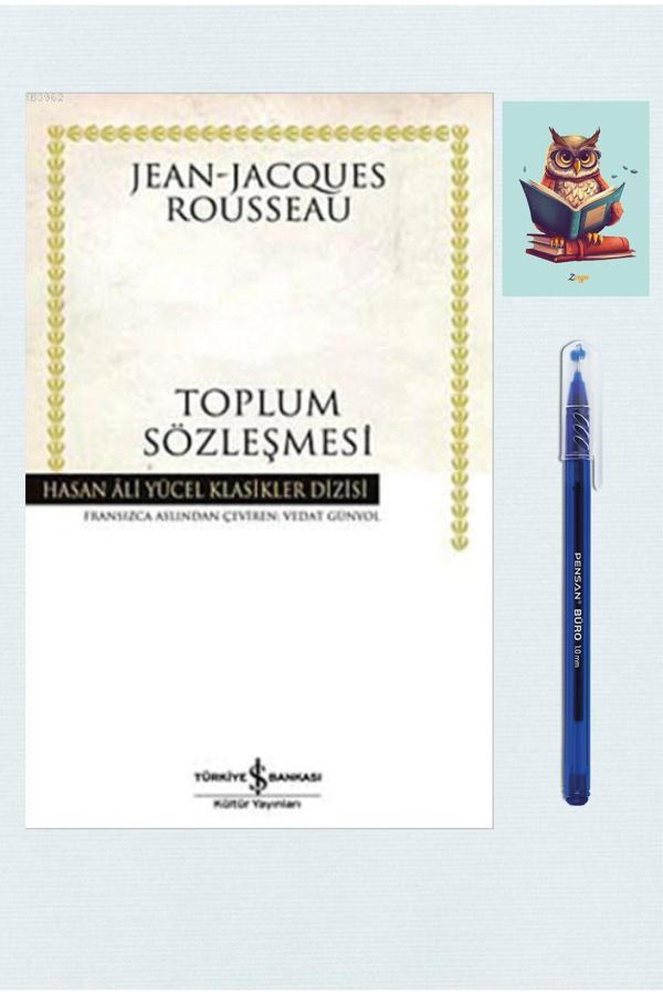 Dara Yayınları Toplum Sözleşmesi-Jean Jacques Rousseau-İş Bankası Kültür Yayınları - (Kalem Ve Not Defterli) - Dara - Image 1