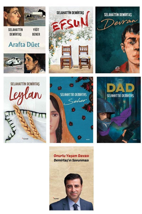 Dipnot Yayınları Selahattin Demirtaş Roman  Seti 6- Arafta Düet - Leylan -Devran - Seher - Dad - Onurlu Yaşam Davası - Dipnot Yayınları - Image 1