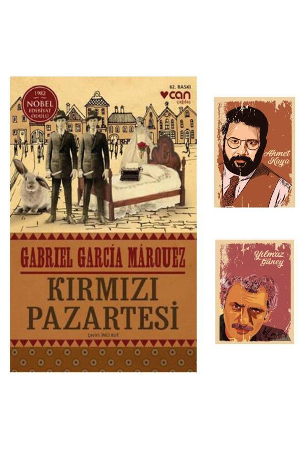 Dara Yayınları Kırmızı Pazartesi - Gabriel García Márquez - Roman Seti - Yılmaz Güney Ahmet Kaya Not Defterli - Dara - Image 1
