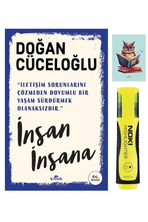 Dara Yayınları İnsan İnsana - Doğan Cüceloğlu - Kronik Kitap -9786257631525 - Sarı Fosforlu Kalem - Defterli Seti - Dara - Image 1