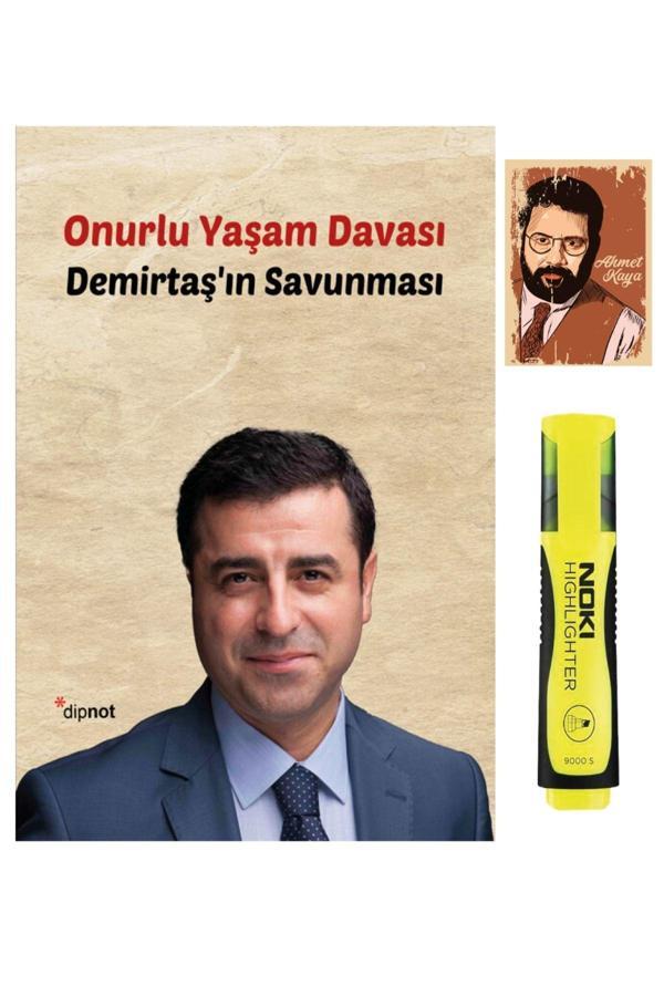 Dipnot Yayınları Selahattin Demirtaş'In Savunması - Onurlu Yaşam Davası - Sarı Fosforlu Kalem - Not Defter Seti - Dipnot Yayınları - Image 1