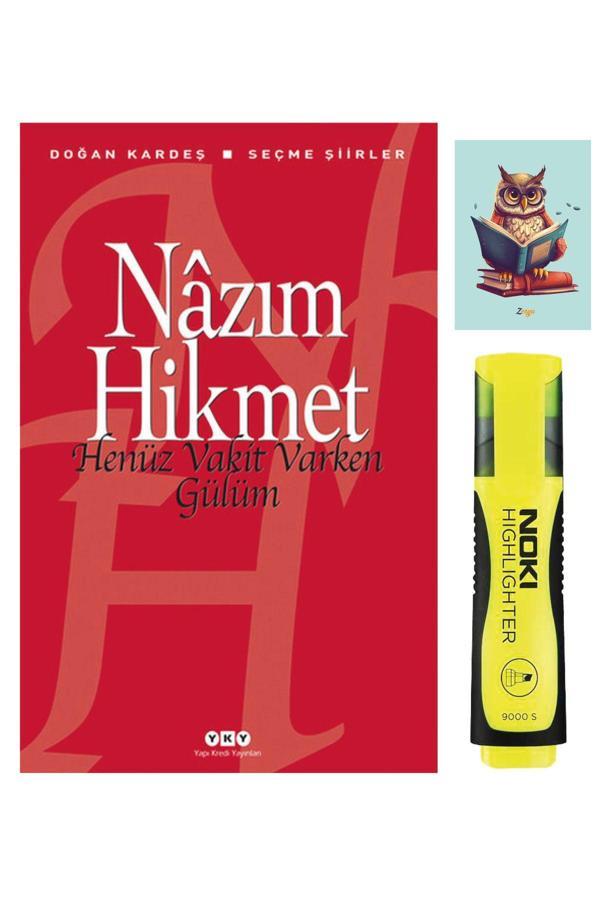 Dara Yayınları Henüz Vakit Varken Gülüm 9789750814068 - Nazım Hikmet - Sarı Fosforlu Kalem - Not Defterli Seti - Dara - Image 1