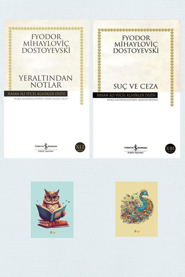 Dara Yayınları Suç Ve Ceza - Yeraltından Notlar - Hasan Ali Yücel Klasikleri - Dostoyevski -Not Defterli Seti - Dara - Image 1
