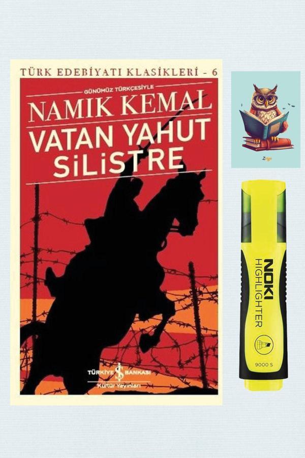 Dara Yayınları Vatan Yahut Silistre -Günümüz Türkçesiyle - Namık Kemal - Sarı Fosforlu Kalem - Not Defterli Seti - Dara - Image 1
