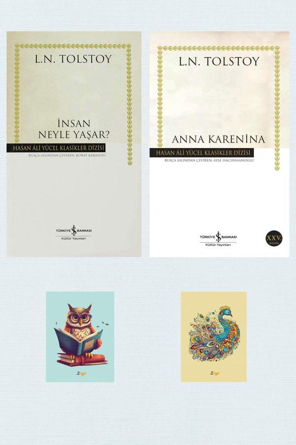 Dara Yayınları Tolstoy Kitapları - Anna Karenina - Insan Neyle Yaşar - Hasan Ali Yücel Klasikleri (2 Not Defterli) - Dara - Image 1