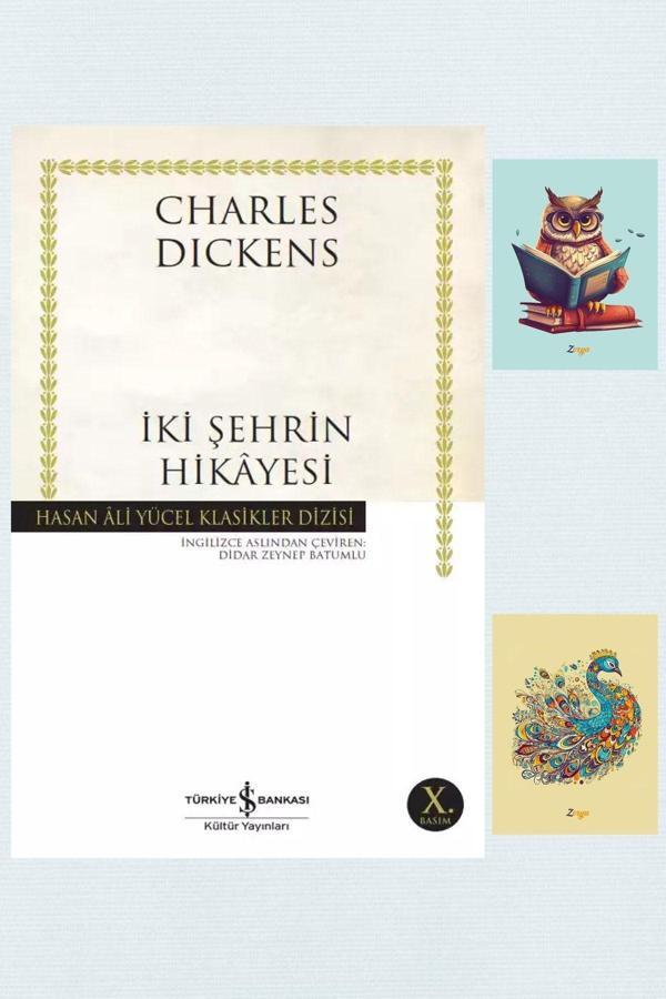 İş Bankası Kültür Yayınları İki Şehrin Hikayesi - Hasan Ali Yücel Klasikler - Charles Dickens - 9786257070119 -Not Defterli Seti - İş Bankası Kültür Yayınları - Image 1
