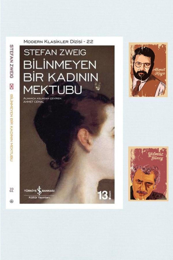 İş Bankası Yay. Bilinmeyen Bir Kadının Mektubu - Stefan Zweig - Roman Seti - Not Defterli - İş Bankası Kültür Yayınları - Image 1