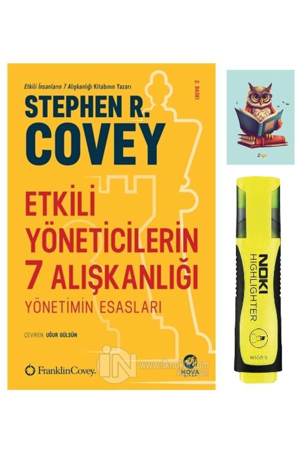 Nova Kitap Etkili Yöneticilerin 7 Alışkanlığı-Stephen R. Covey-Fosforlu Kalem-Not Defteri Seti - Nova Kitap - Image 1