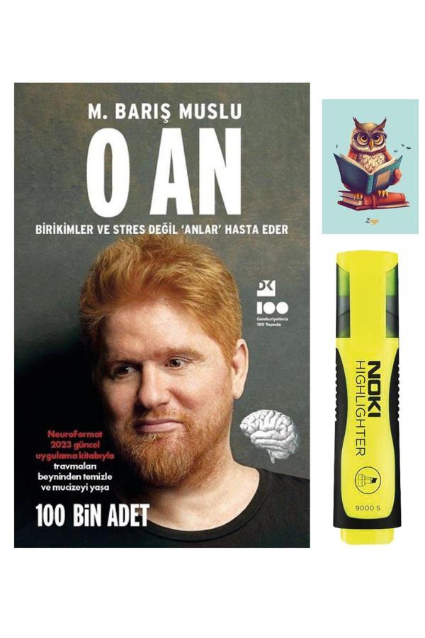 Dara Yayınları O An - M. Barış Muslu - Sarı Fosforlu Kalemli  - Not Defterli Seti - Dara - Image 1
