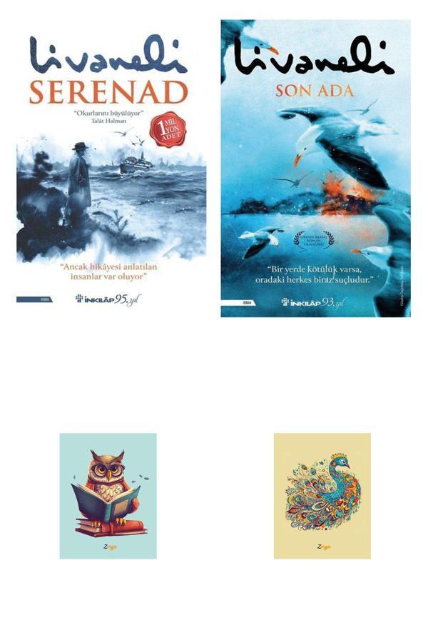 Dara Yayınları Zülfü Livaneli Kitapları - Serenad- Son Ada Romanı (2 Not Defterli) - Dara - Image 1