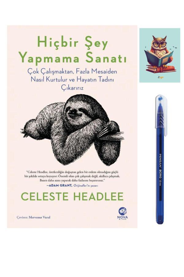 Nova Kitap Hiçbir Şey Yapmama Sanatı - Celeste Headlee - Pensan Büro Mavi Tükenmez Kalem - Nova Kitap - Image 1