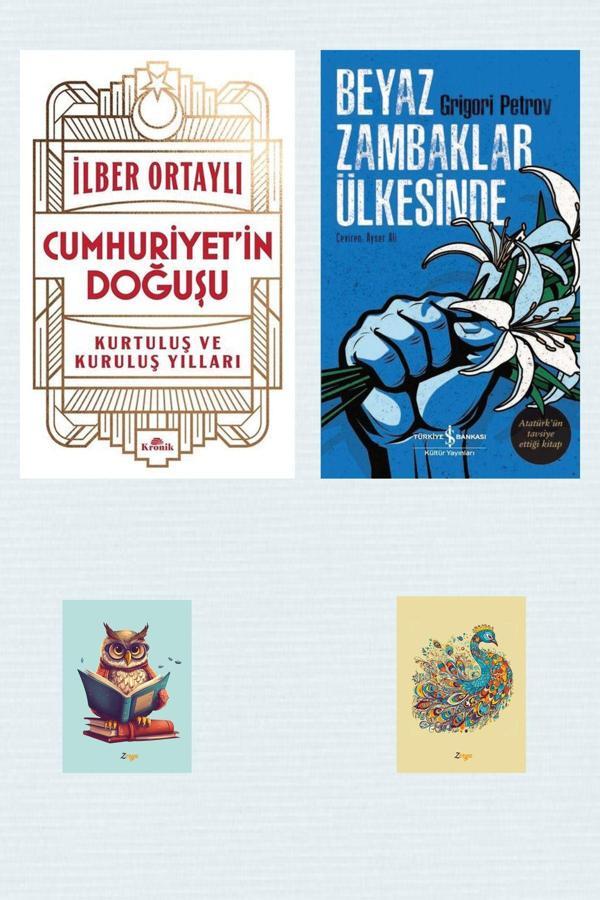 Kronik Kitap Cumhuriyet'İn Doğuşu - İlber Ortaylı - Beyaz Zambaklar Ülkesinde - Grigory Petrov -Not Defterli Seti - Kronik Kitap - Image 1