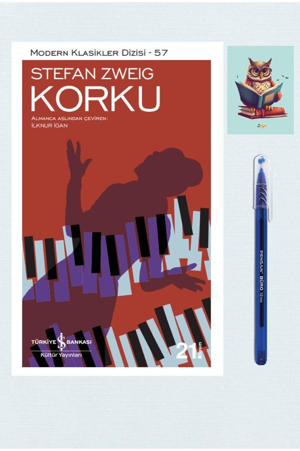 Türkiye İş Bankası Kültür Yayınları Korku - Stefan Zweig - Iş Bankası - 9786053325017 Pensan Büro Mavi Tükenmez Kalem - İş Bankası Kültür Yayınları - Image 1