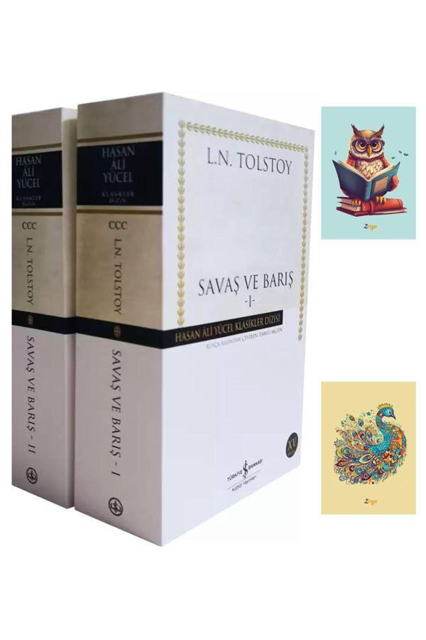 Türkiye İş Bankası Kültür Yayınları Savaş Ve Barış - 2 Kitap Takım - Hasan Ali Yücel Klasikler Dizisi-Tolstoy-İş Banka-Not Defterli Seti - İş Bankası Kültür Yayınları - Image 1