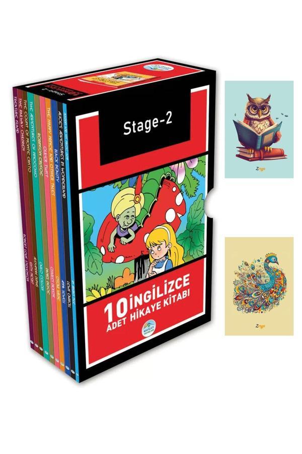 Dara Yayınları Ingilizce Hikaye Seti - Stage - 2 - 9915768671724 Özel Not Defterli 10 Kitap - Dara - Image 1