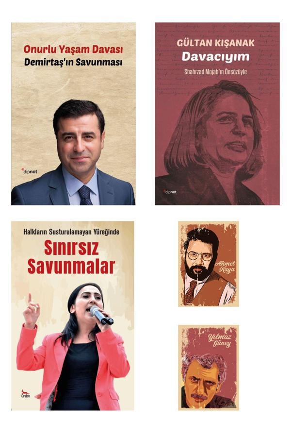 Dipnot Yayınları Savunmalar Seti - Selahattin Demirtaş - Gülten Kışanak - Figen Yüksekdağ Kitapları - Dipnot Yayınları - Image 1