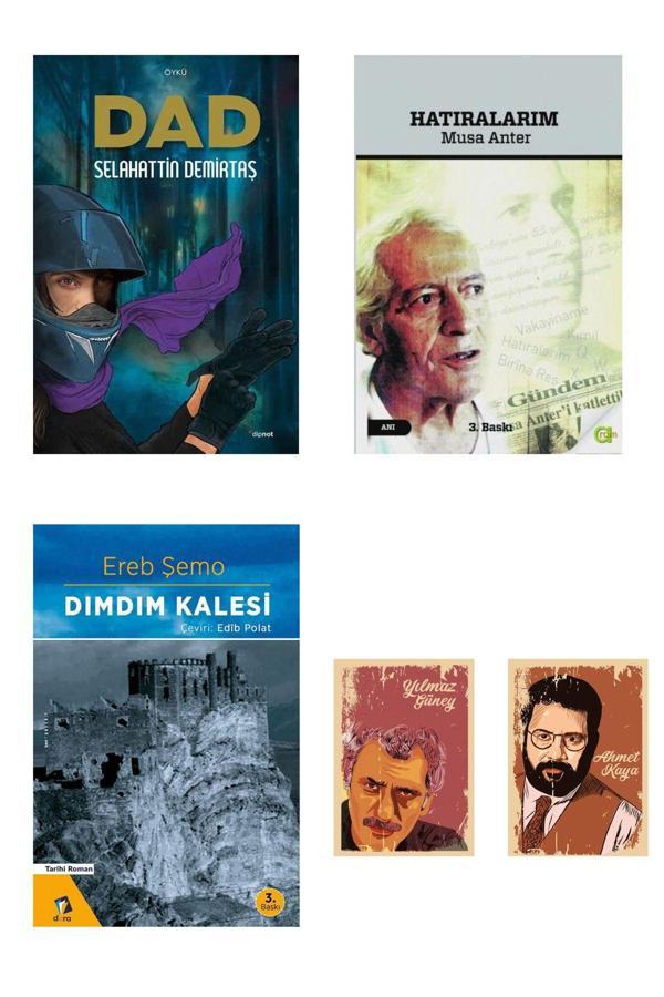 Dara Yayınları Dad Selahattin Demirtaş - Hatıralarım Musa Anter - Dımdım Kalesi Özel Defterli Seti - Dara - Image 1