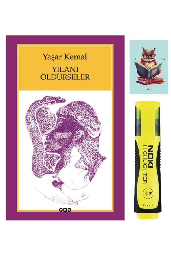 Dara Yayınları Yılanı Öldürseler - Yaşar Kemal - Yky - 9789750807046 - Sarı Fosforlu Kalem - Not Defterli Seti - Dara - Image 1