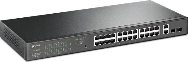 TP-Link 24 Port 10-100-1000 Poe+ Switch 2 Port Sfp Çelik Kasa Rack Mount Tl-Sg1428Pe - Image 1