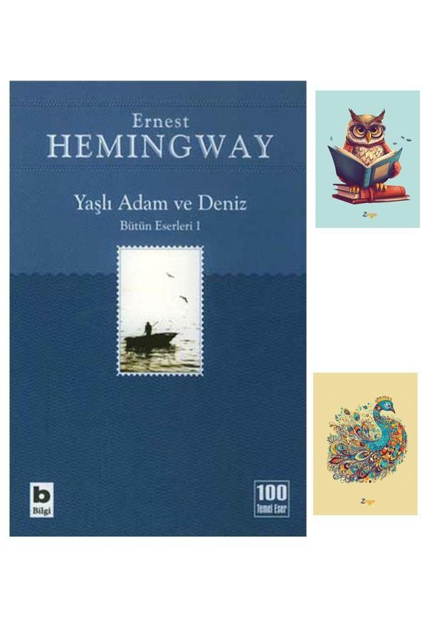 Dara Yayınları Yaşlı Adam Ve Deniz - Ernest Hemingway - Bilgi Yayınevi - 9789752201682 - (2 Not Defterli) - Dara - Image 1