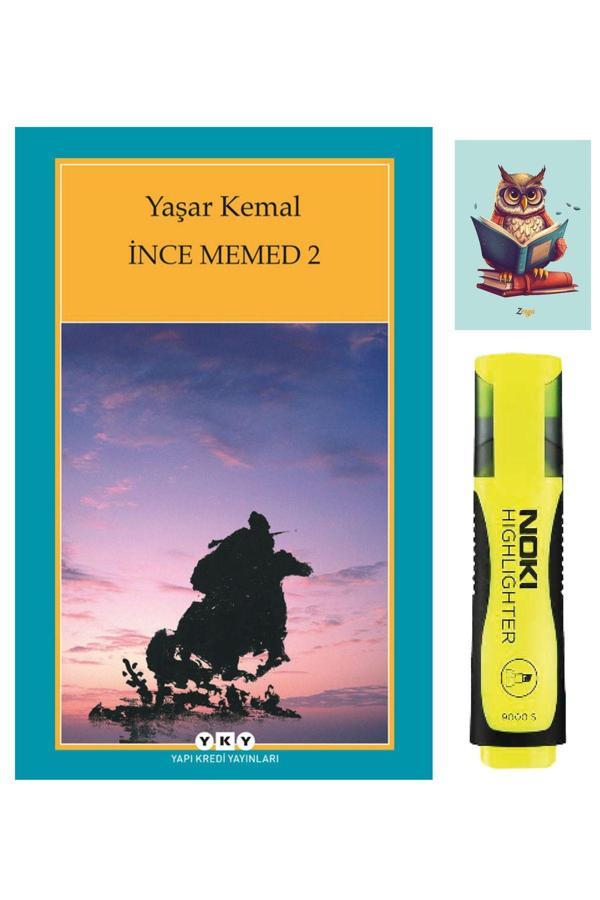 Yapı Kredi Yayınları İnce Memed - 2 Yaşar Kemal-Sarı Fosforlu Kalem-Not Defteri Seti - Yapı Kredi Yayınları - Image 1