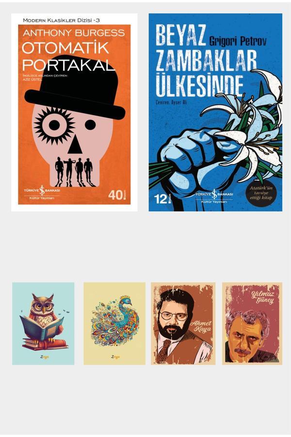 Dara Yayınları Çok Okunan Romanlar - Otomatik Portakal Kitabı - Beyaz Zambaklar Ülkesinde Romanı (4 Not Defterli) - Dara - Image 1