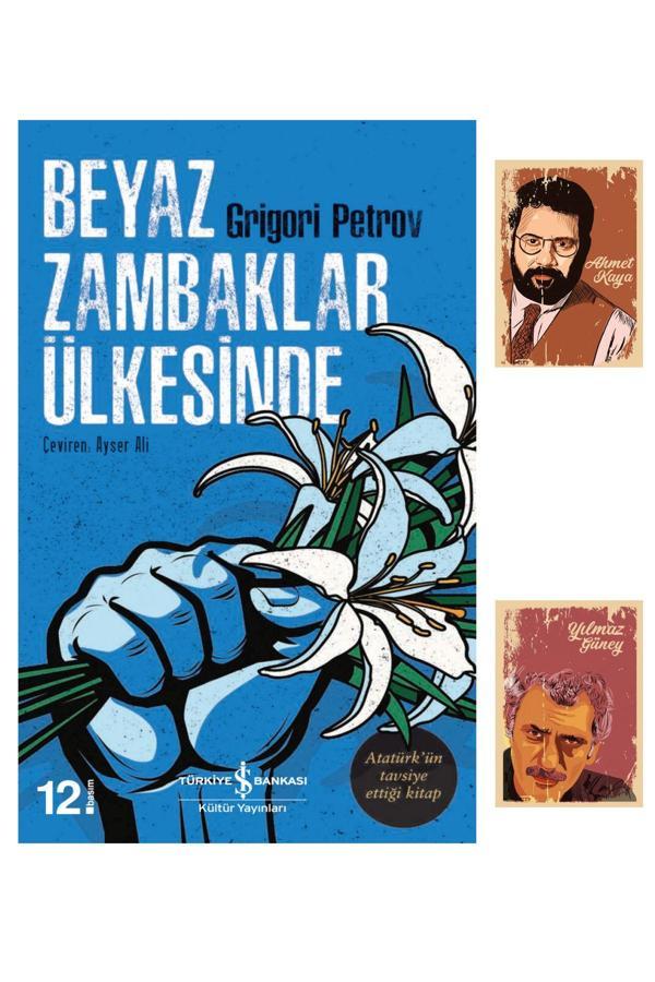 Türkiye İş Bankası Kültür Yayınları Beyaz Zambaklar Ülkesinde Grigory Petrov - İş Bankası - Ahmet Kaya Yılmaz Güneyli Not Defteri Seti - İş Bankası Kültür Yayınları - Image 1