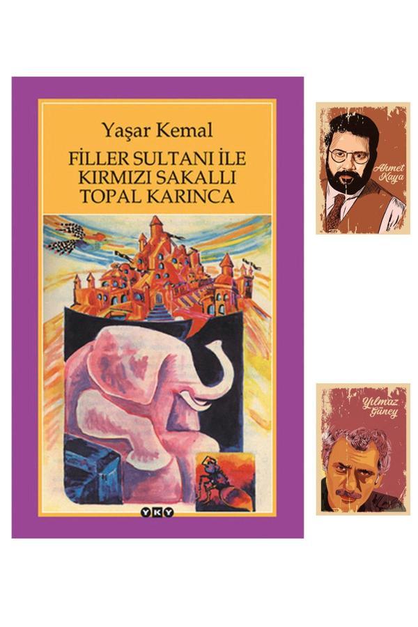 Yapı Kredi Yayınları Filler Sultanı İle Kırmızı Sakallı Topal Karınca - Yaşar Kemal - A. Kaya Y. Güneyli Not Defteri Seti - Yapı Kredi Yayınları - Image 1