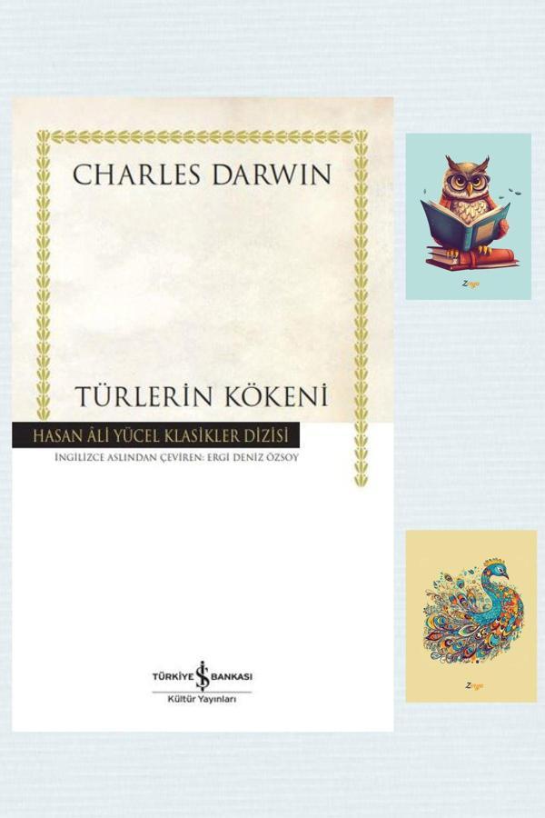 Türkiye İş Bankası Kültür Yayınları Türlerin Kökeni - Hasan Ali Yücel Klasikler - Charles Darwin - İş Bankası - Not Defterli Seti - İş Bankası Kültür Yayınları - Image 1