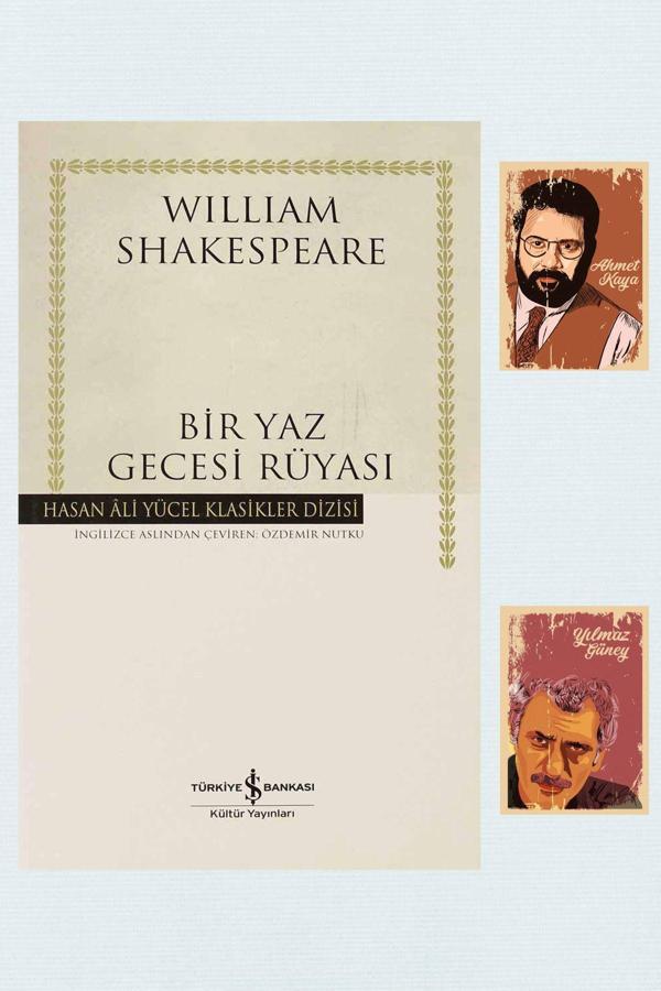 Türkiye İş Bankası Kültür Yayınları Bir Yaz Gecesi Rüyası - Hasan Ali Yücel Klasikleri -Shakespeare -A. Kaya Y. Güneyli Not Defteri Seti - İş Bankası Kültür Yayınları - Image 1