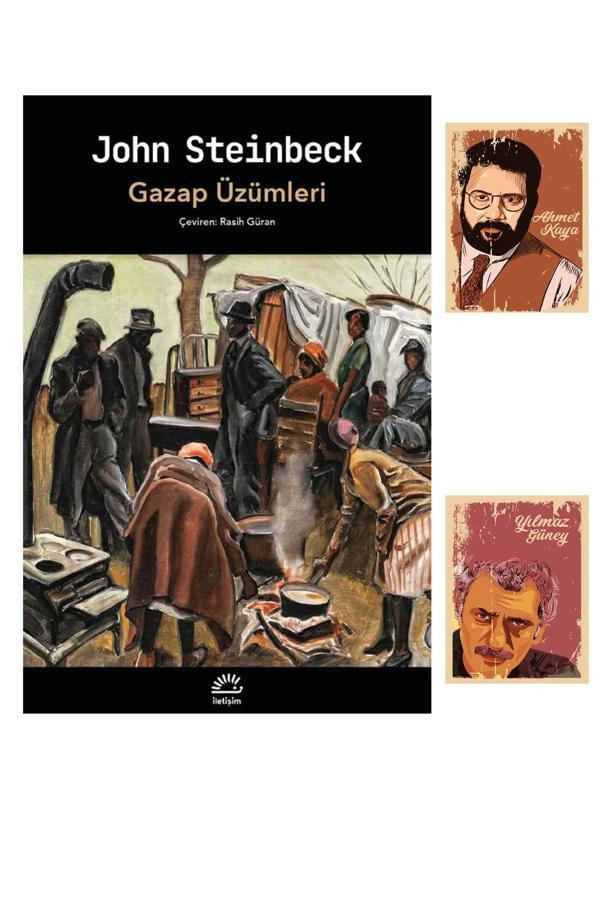 Dara Yayınları Gazap Üzümleri Kitabı - John Steinbeck Kitapları - Ahmet Kaya Resimli (2 Not Defterli) - Dara - Image 1