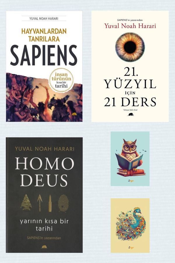 Kolektif Kitap Sapiens - 21. Yüzyıl Için 21 Ders -Homo Deus -Yuval Noah Harari Kitapları -Kolektif (2 Defterli) - Kolektif Kitap - Image 1