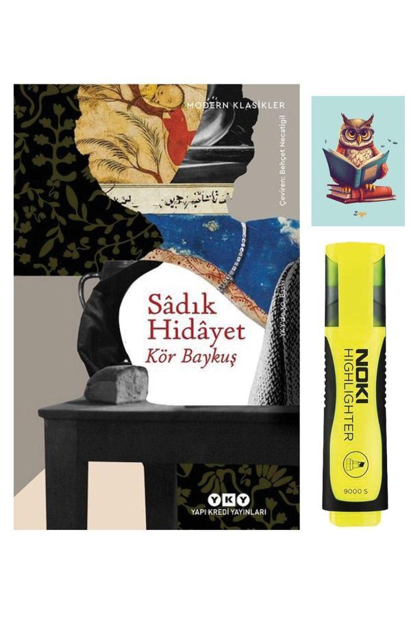 Dara Yayınları Kör Baykuş - Sadık Hidayet 9789750803024 - Sarı Fosforlu Kalem - Not Defterli Seti - Dara - Image 1