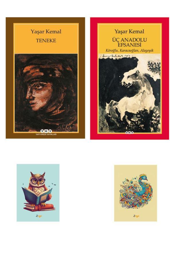 Yapı Kredi Yayınları Teneke - Üç Anadolu Efsanesi - Yaşar Kemal - Not Defterli Seti - Yapı Kredi Yayınları - Image 1