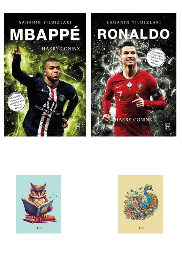 Parodi Yayınları Mbappe - Ronaldo - Harry Coninx - Sahanın Yıldızları - - Not Defterli Seti - Parodi Yayınları - Image 1